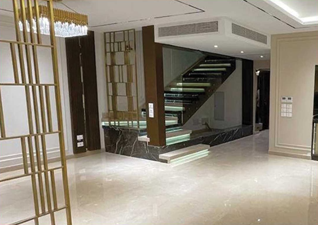 Staircase and living space